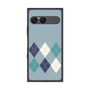 プレミアムスクエアケース with SnapMag［ Nordic Argyle - Blue ］