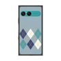プレミアムスクエアケース with SnapMag［ Nordic Argyle - Blue ］