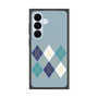 プレミアムスクエアケース with SnapMag［ Nordic Argyle - Blue ］