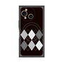 プレミアムスクエアケース with SnapMag［ Nordic Argyle - Black ］