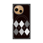 プレミアムスクエアケース with SnapMag［ Nordic Argyle - Black ］