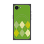 プレミアムスクエアケース with SnapMag［ Nordic Argyle - Green ］