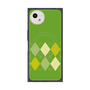 プレミアムスクエアケース with SnapMag［ Nordic Argyle - Green ］