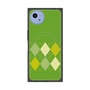 プレミアムスクエアケース with SnapMag［ Nordic Argyle - Green ］