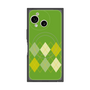 プレミアムスクエアケース with SnapMag［ Nordic Argyle - Green ］