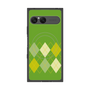 プレミアムスクエアケース with SnapMag［ Nordic Argyle - Green ］