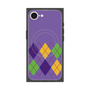 プレミアムスクエアケース with SnapMag［ Nordic Argyle - Purple ］