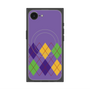 プレミアムスクエアケース with SnapMag［ Nordic Argyle - Purple ］