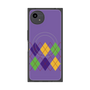 プレミアムスクエアケース with SnapMag［ Nordic Argyle - Purple ］