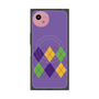 プレミアムスクエアケース with SnapMag［ Nordic Argyle - Purple ］