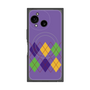 プレミアムスクエアケース with SnapMag［ Nordic Argyle - Purple ］
