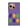 プレミアムスクエアケース with SnapMag［ Nordic Argyle - Purple ］