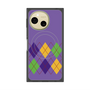プレミアムスクエアケース with SnapMag［ Nordic Argyle - Purple ］