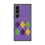 プレミアムスクエアケース with SnapMag［ Nordic Argyle - Purple ］