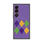プレミアムスクエアケース with SnapMag［ Nordic Argyle - Purple ］
