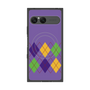 プレミアムスクエアケース with SnapMag［ Nordic Argyle - Purple ］