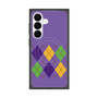 プレミアムスクエアケース with SnapMag［ Nordic Argyle - Purple ］