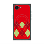 プレミアムスクエアケース with SnapMag［ Nordic Argyle - Red ］