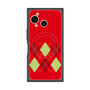 プレミアムスクエアケース with SnapMag［ Nordic Argyle - Red ］