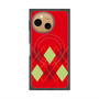 プレミアムスクエアケース with SnapMag［ Nordic Argyle - Red ］
