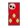 プレミアムスクエアケース with SnapMag［ Nordic Argyle - Red ］