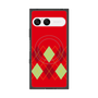 プレミアムスクエアケース with SnapMag［ Nordic Argyle - Red ］