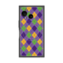 プレミアムスクエアケース with SnapMag［ Argyle - Purple ］