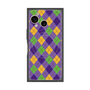 プレミアムスクエアケース with SnapMag［ Argyle - Purple ］