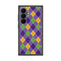 プレミアムスクエアケース with SnapMag［ Argyle - Purple ］