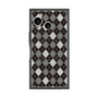 プレミアムスクエアケース with SnapMag［ Argyle - Black ］