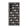 プレミアムスクエアケース with SnapMag［ Argyle - Black ］