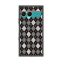 プレミアムスクエアケース with SnapMag［ Argyle - Black ］