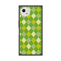プレミアムスクエアケース with SnapMag［ Argyle - Green ］