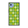 プレミアムスクエアケース with SnapMag［ Argyle - Green ］
