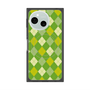 プレミアムスクエアケース with SnapMag［ Argyle - Green ］