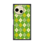 プレミアムスクエアケース with SnapMag［ Argyle - Green ］