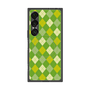 プレミアムスクエアケース with SnapMag［ Argyle - Green ］