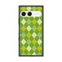 プレミアムスクエアケース with SnapMag［ Argyle - Green ］
