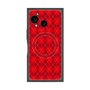 プレミアムスクエアケース with SnapMag［ Argyle - Red ］