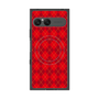 プレミアムスクエアケース with SnapMag［ Argyle - Red ］