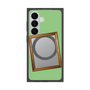 プレミアムスクエアケース with SnapMag［ Photo Frame - Light Green ］