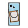 プレミアムスクエアケース with SnapMag［ Photo Frame - Light Blue ］