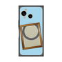 プレミアムスクエアケース with SnapMag［ Photo Frame - Light Blue ］