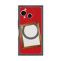 プレミアムスクエアケース with SnapMag［ Photo Frame - Red ］