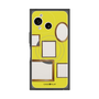 プレミアムスクエアケース with SnapMag［ Photo Frames - Yellow ］