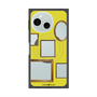 プレミアムスクエアケース with SnapMag［ Photo Frames - Yellow ］