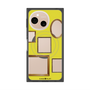 プレミアムスクエアケース with SnapMag［ Photo Frames - Yellow ］