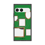 プレミアムスクエアケース with SnapMag［ Photo Frames - Green ］