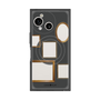 プレミアムスクエアケース with SnapMag［ Photo Frames - Gray ］