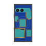 プレミアムスクエアケース with SnapMag［ Photo Frames - Blue ］